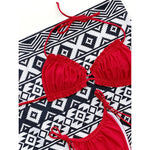 Sexy Ruffled Frilled Pleated Ruched Bikini Women Swimwear Female Swimsuit Two-pieces Bikini Set Bather Bathing Suit Swim V3239