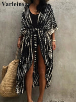 17 Colors Leopard Printed Colorful With Belt Tunic Cover-ups Beach Dress Beach Wear Beachwear Female Women Beach Cover Up V4510L