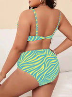 2026 Push Up Bikini Large Plus Size Swimsuit Women High Waist Swimwear Female Printed Bathers Bathing Swimming Swim Suit