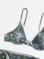 3 Pieces Print Push Up Bikini 2026 Women & Beach Skirt Strappy Swimsuit Sexy Swimwear Female Bathers Bathing Swimming Swim Suit