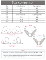 Women's embroidered lace plus size bra with steel ring gathering push up underwear suitable for full figured women MR2679