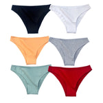 6Pcs/Set Women's Panties Cotton Briefs Underwear Female Underpants Low Rise Underwear Sexy Lingerie Soft High Cut Pantie