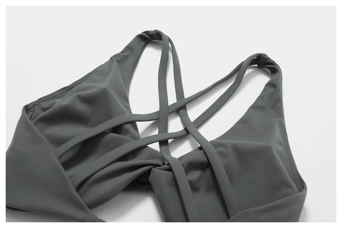 Push Up Gym Top Women Pleated Design Sports Bra Women Sexy Yoga Bra Running Yoga Clothes Women Fitness Workout Brassiere Women