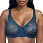 Plus Size Sexy Lace Bras For Women Underwired BH Hollow Out Bra Bralette Womens Underwear Delicate Embroidery Lingerie Brassiere