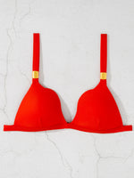 sexy push up bikinis sets two pieces solid high waist swimsuit bathing suit Swimwear Biquini conjunto de bikini tankini biquini