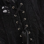Toucheart Hot Girl Suspender Sexy Top with Fishbone Corset Intimate Hollow See-through Lace Classic Romantic Retro Palace Corset