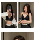 MOYISU Japanese Milk-Skin Bralette - Wireless Summer Bras for Small Chest Traceless Lift Soft Jelly Support Back Tuck Technology