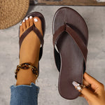 Summer Non Slip Flat Heel Beach Flip Flops Women Plus Size 43 Soft Sole Clip Toe Slippers Woman Comfy Lightweight Flats Sandals