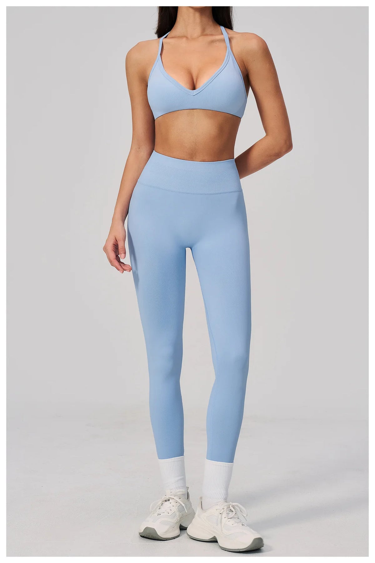 Breathable Quick Drying Yoga Set for Women Beauty Back Sports Bra High Waist Leggings Fitness Suit Outwear Gym Running Tracksuit