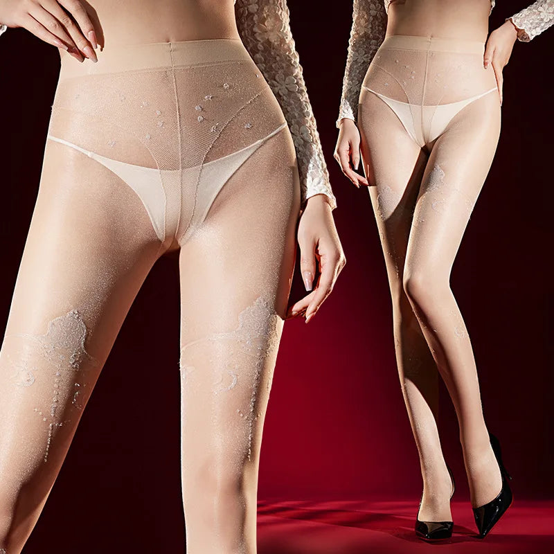 Sexy Lace Long T-Crotch Black Pantyhose Solid Color Transparent Mesh For Woman Smooth Lace Trimmed Pantyhose Charming 0VJQ