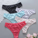 5 Color Women Lace Embroidery Panties Sexy Hollow Low Waist Briefs Summer Ice Silk Breathable Lingerie Female Knickers Intimates