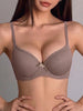 Ribbed Women Bra Solid Basic Underwire Push Up Bra Daily Casual Sport Breathable and Comfortable Bra