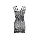 Women Sexy FishnetCover Up, Sheer Bodycon Sleepwear See Through Beachwear Without Bikini