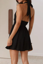 Cutout Halter Neck Mini Dress