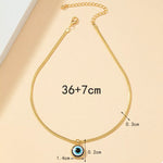 18K Gold-Plated Evil Eye Pendant Necklace