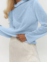 Mock Neck Long Sleeve Sweater