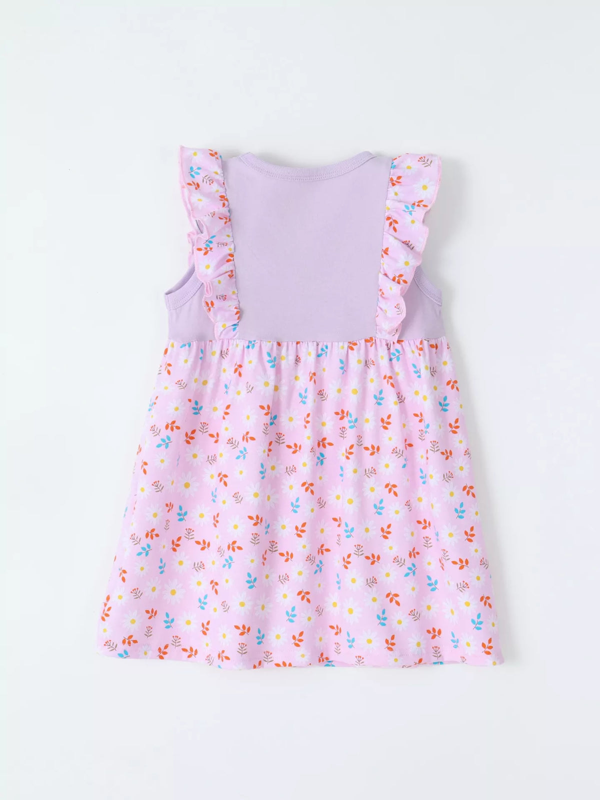 Children's Ruffled Floral Print Dress