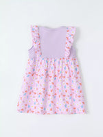 Children's Ruffled Floral Print Dress