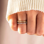 925 Sterling Silver Inlaid Zircon Ring