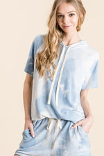 BiBi Tie Dye French Terry Hoodie Top and Bottom Set