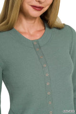 Zenana Double Knit Snap Button Shirts