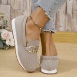 Mesh Round Toe Slip-Ons