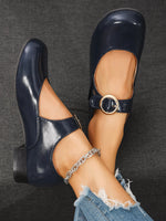 Buckle Strap Mary Jane Loafers
