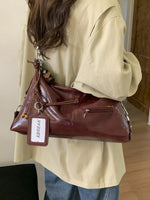 Vintage Style PU Leather Shoulder Bag