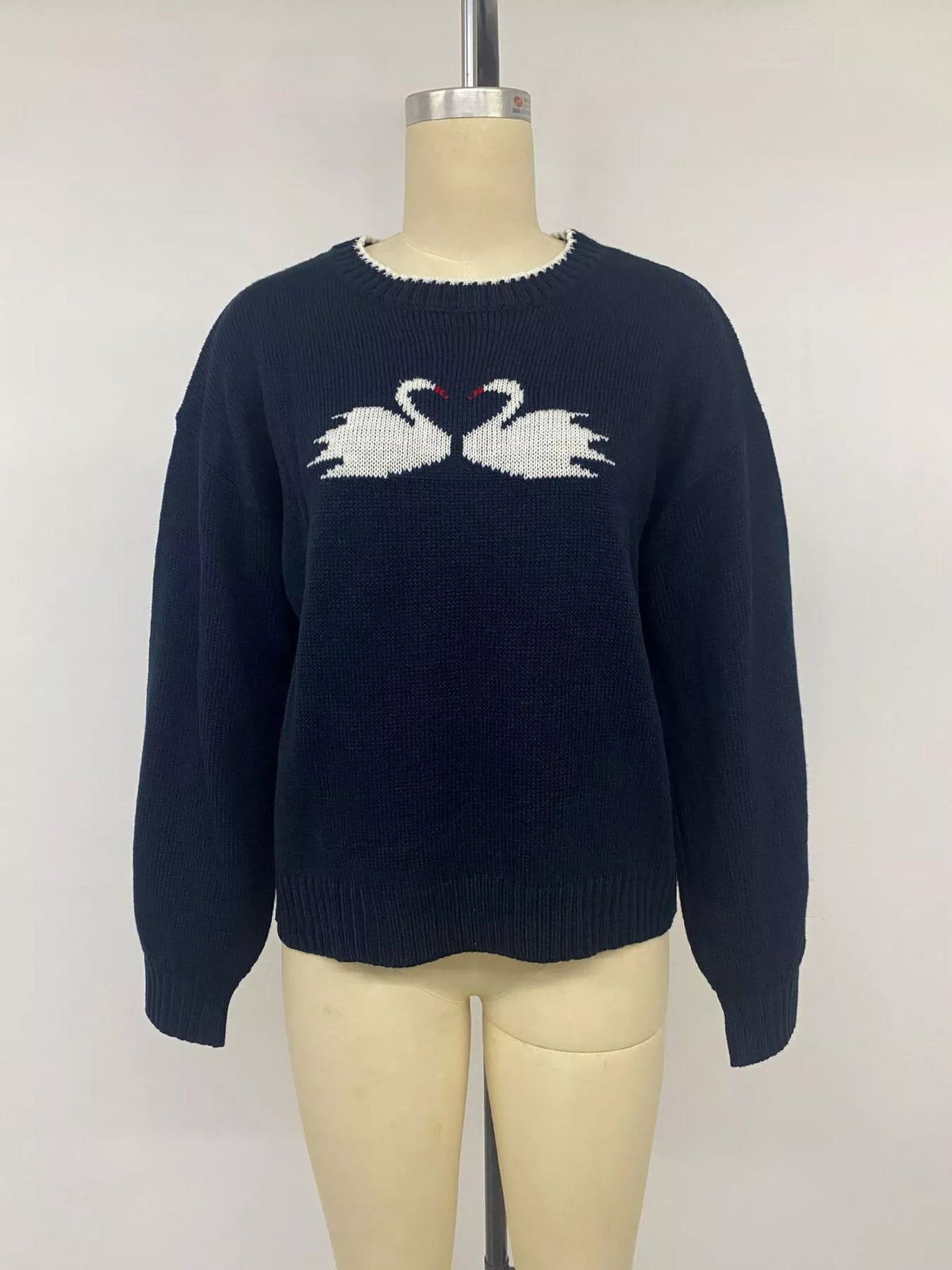 Swan Dropped Shoulder Sweater