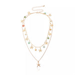 Starfish Charm Double Layered Necklace