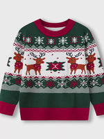 Children's Christmas Tree Round Neck Sweater