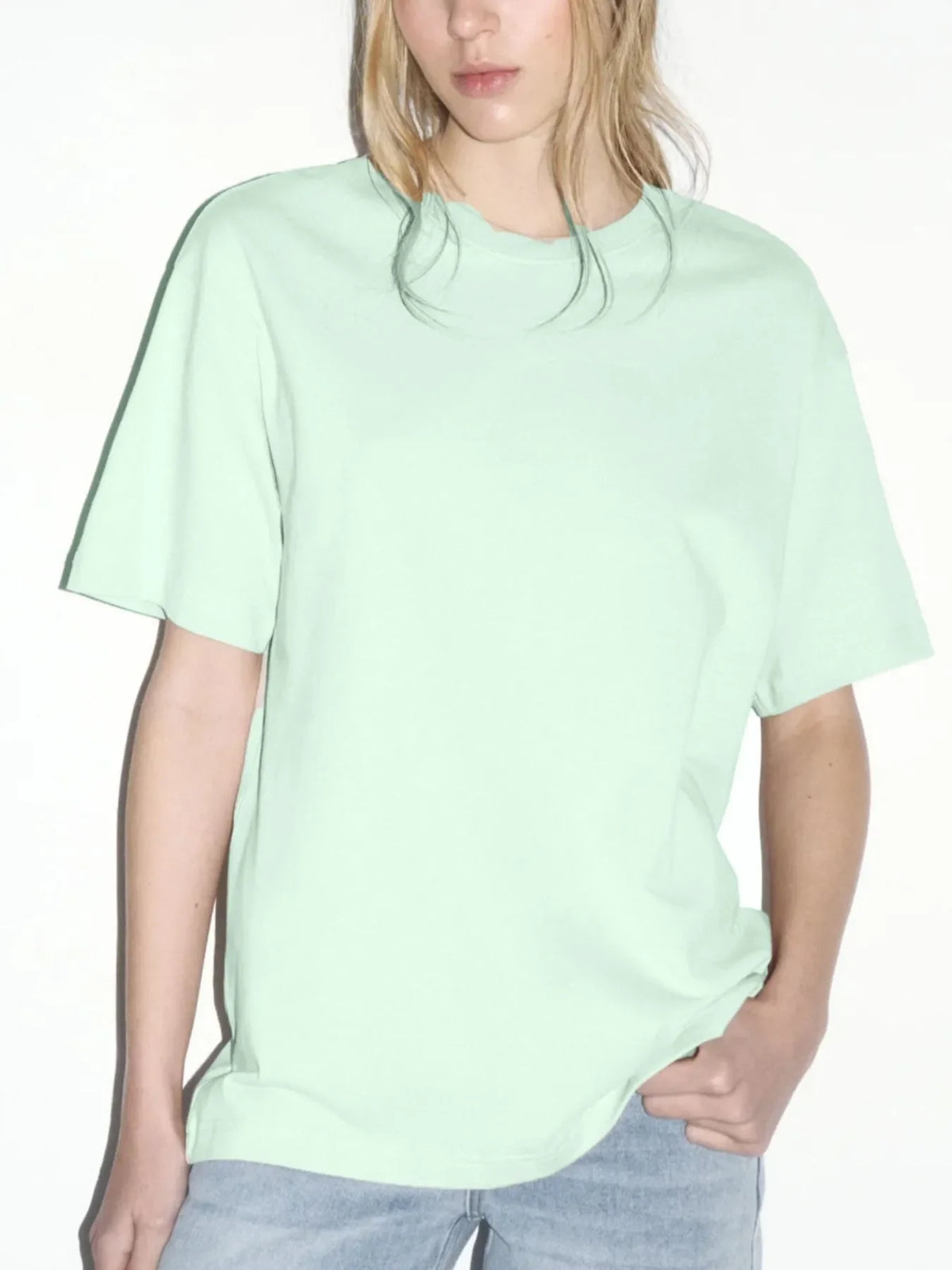 Plus Size Oversized Round Neck Short Sleeve T-Shirt