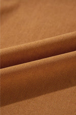 Corduroy Puff Sleeve Mini Dress