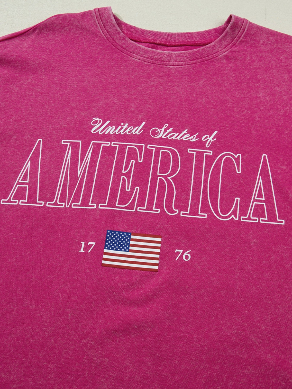 AMERICA 1776 Graphic Mineral Wash Cotton Tee