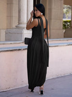 Scoop Neck Slit Maxi Dress