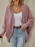 Casual Knit Open Front Cardigan