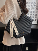 Textured Leather Shoulder Bag