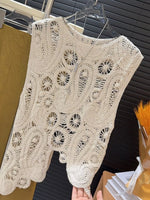 Crochet Sleeveless Tank and Skirt Set