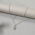 Zinc Alloy Rhinestone Evil Eye Necklace