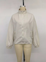 Zip-Up Dropped Shoulder Jacket