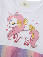 Children's Unicorn Rainbow Tulle Dress