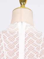 Lace Mock Neck Long Sleeve Maxi Dress