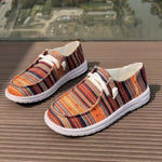 Round Toe Canvas Slip-Ons