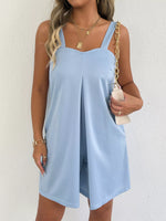 Sweetheart Neck Wide Strap Romper