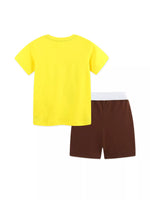 Children's Ball Graphic T-shirt and Shorts Set