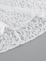 Cap Sleeve Top and Lace Skirt Set
