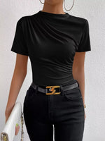 Ruched Short Sleeve T-Shirt