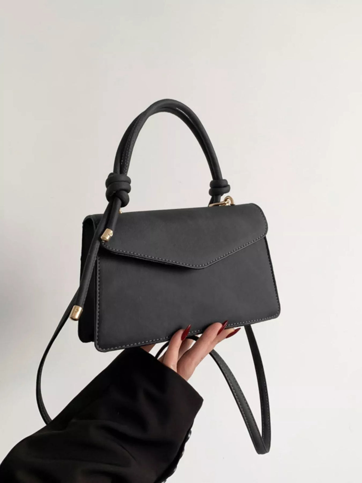 Flap Crossbody Bag with Top Handle