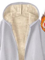 Fleece-Lined Zip Up Hooded Outerwear