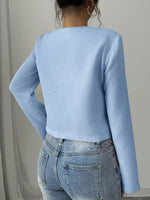 Bow Detail Cropped Outerwear